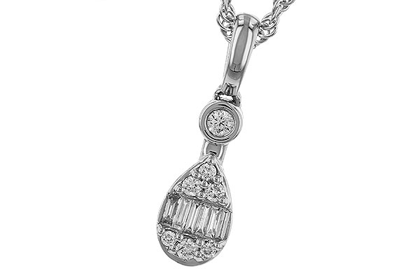 K329-46912: NECKLACE .05 BAG .14 TW
