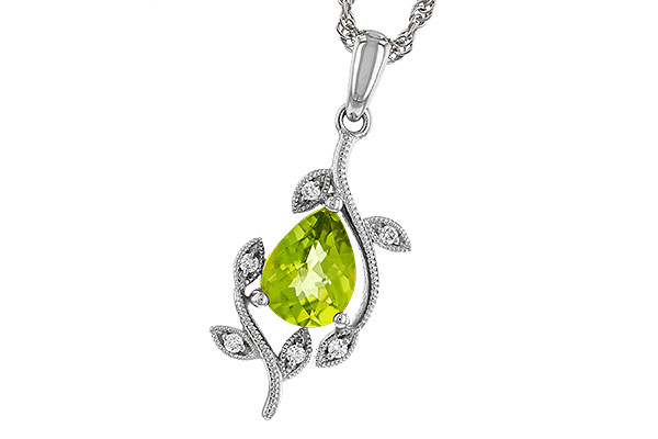K329-48767: NECKLACE 1.16 PERIDOT 1.21 TGW (8x6MM PER)
