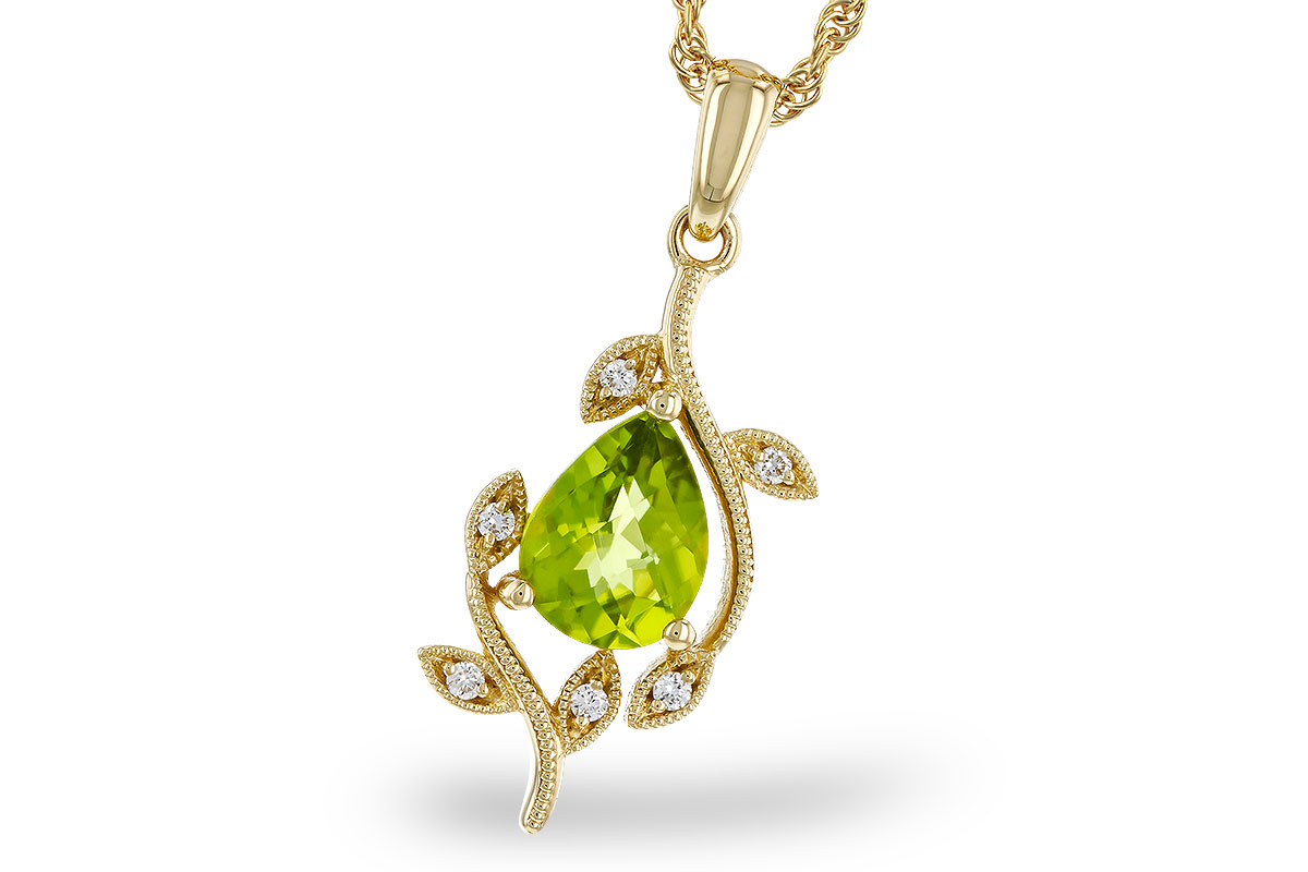 K329-48767: NECKLACE 1.16 PERIDOT 1.21 TGW (8x6MM PER)