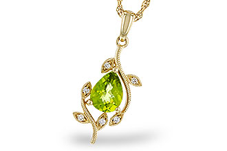 K329-48767: NECKLACE 1.16 PERIDOT 1.21 TGW (8x6MM PER)