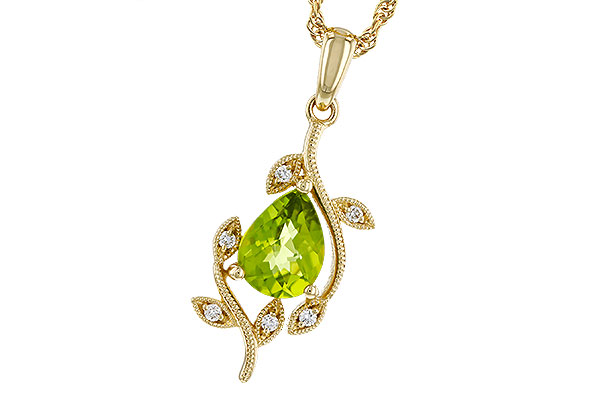 K329-48767: NECKLACE 1.16 PERIDOT 1.21 TGW (8x6MM PER)