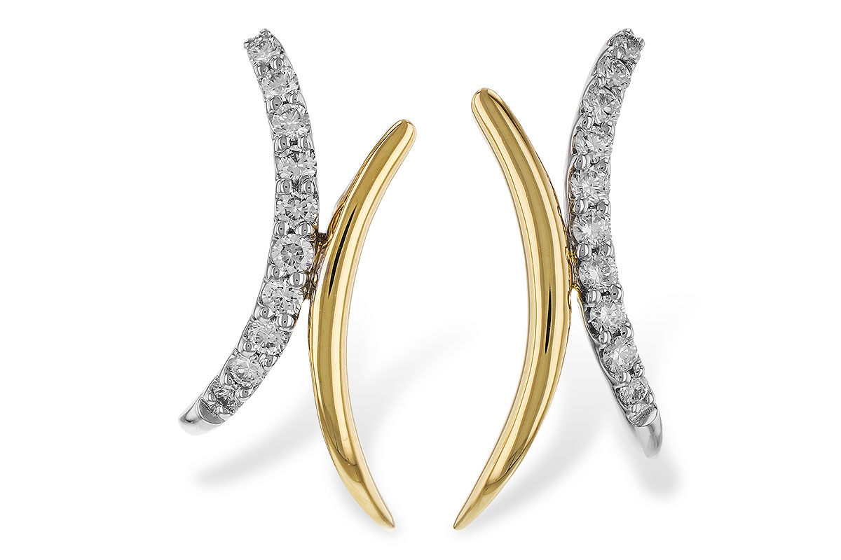 K329-50612: EARRINGS .15 TW