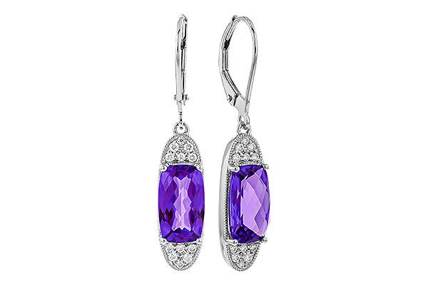 K329-50631: EARR 3.20 TW AMETHYST 3.36 TGW