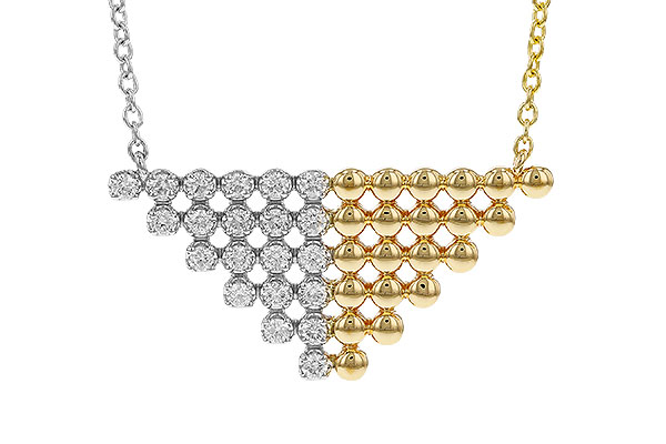 K329-51540: NECKLACE .37 TW (18")