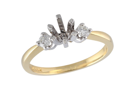 L060-39649: LDS SEMI DIA RING .14 TW