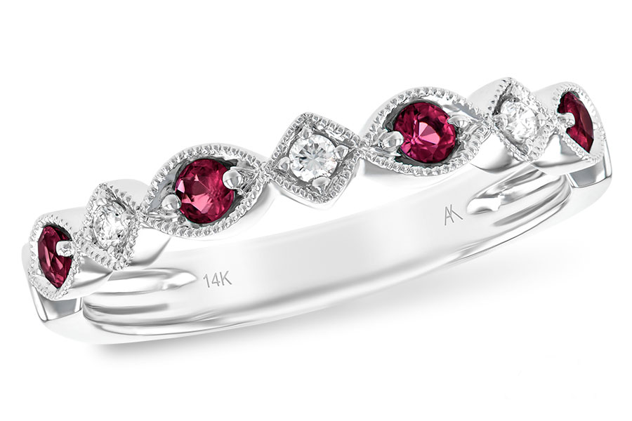 L147-66040: LDS WED RG .20 RUBY .26 TGW