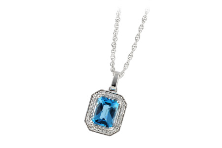 L242-21476: NECK 1.75 BLUE TOPAZ 1.86 TGW