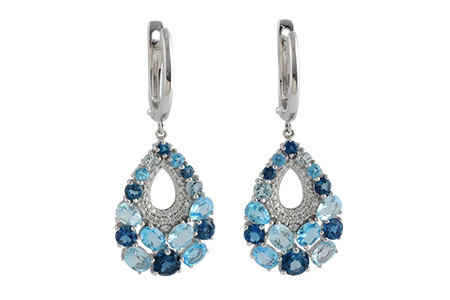 L242-26067: EARR 4.01 BLUE TOPAZ 4.24 TGW
