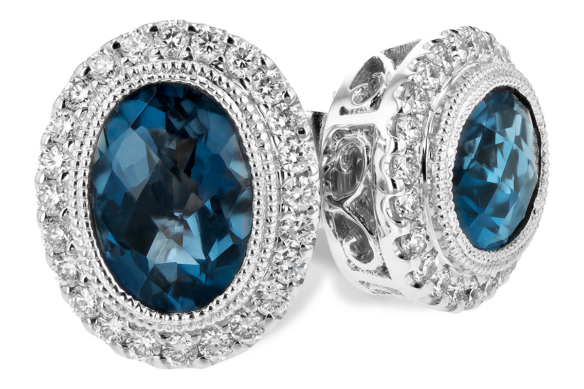 L244-01467: EARR 1.76 LONDON BLUE TOPAZ 2.01 TGW
