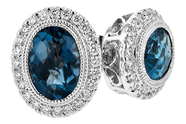 L244-01467: EARR 1.76 LONDON BLUE TOPAZ 2.01 TGW
