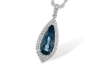 L244-03285: NECK 2.40 LONDON BLUE TOPAZ 2.65 TGW