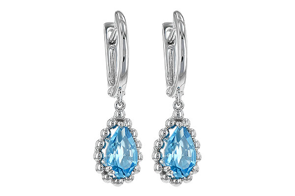 L244-04258: EARRING BLUE TOPAZ 1.70 TW