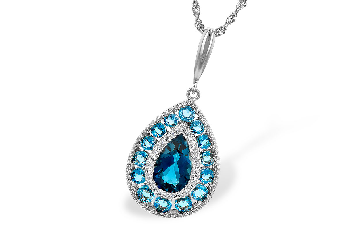 L244-95158: NECK 2.55 TW BLUE TOPAZ 2.65 TGW