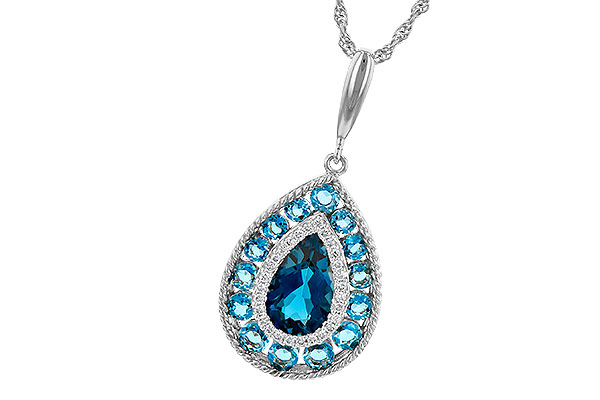 L244-95158: NECK 2.55 TW BLUE TOPAZ 2.65 TGW