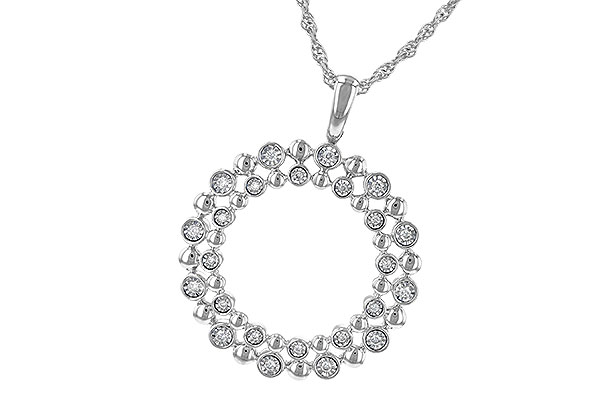 L244-96012: NECKLACE .12 TW