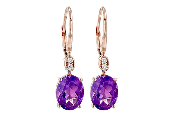 L244-99640: EARR 2.85 TW AMETHYST 2.90 TGW (9x7MM AMY)