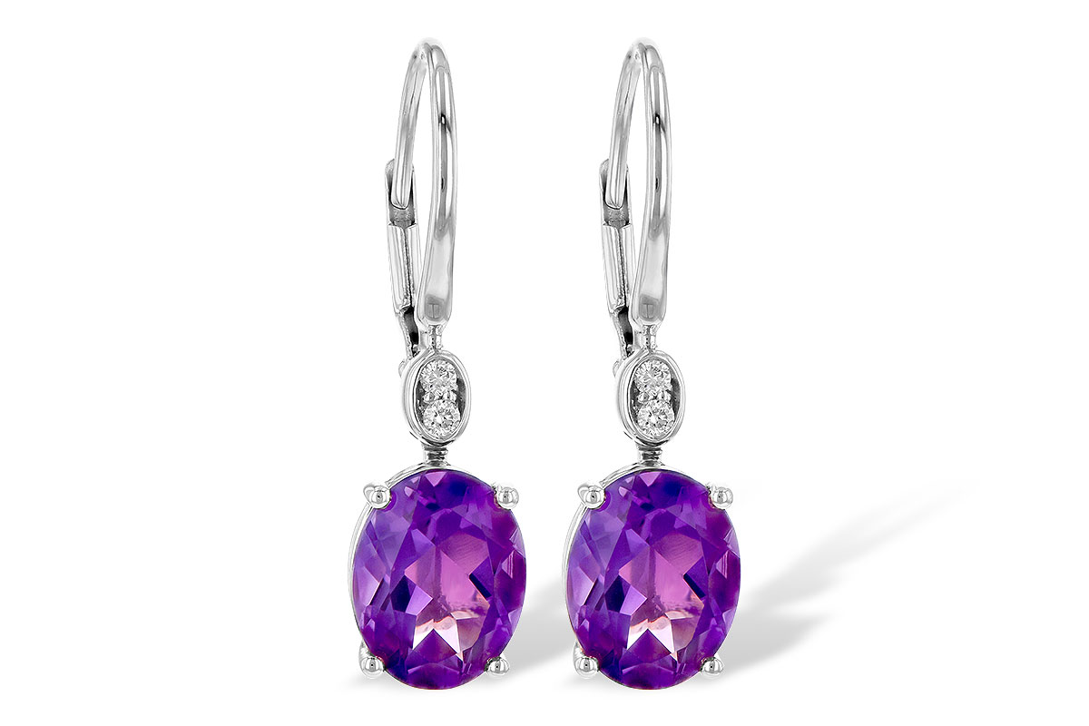 L244-99640: EARR 2.85 TW AMETHYST 2.90 TGW (9x7MM AMY)