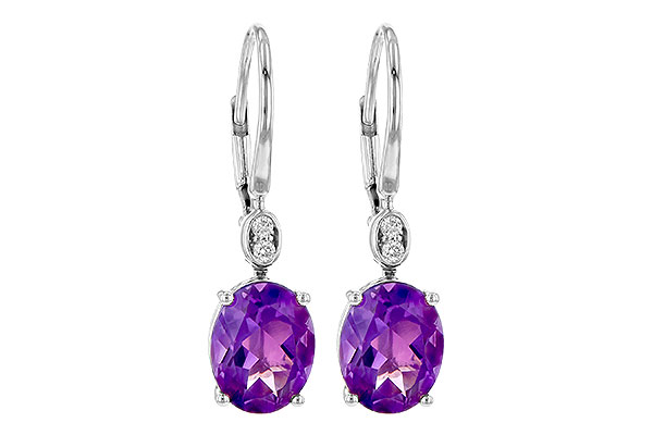 L244-99640: EARR 2.85 TW AMETHYST 2.90 TGW (9x7MM AMY)