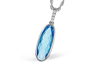 L327-66967: NECK 1.90 BLUE TOPAZ 1.93 TGW