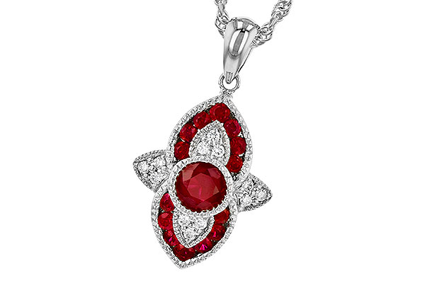 L327-66985: NECK .63 TW RUBY .70 TGW
