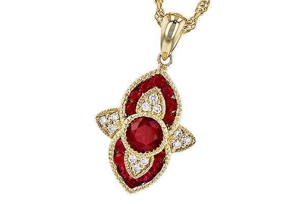 L327-66985: NECK .63 TW RUBY .70 TGW