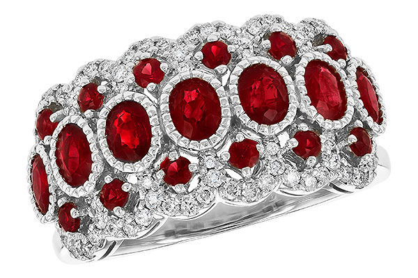 L327-66994: LDS WED RG 1.90 TW RUBY 2.15 TGW