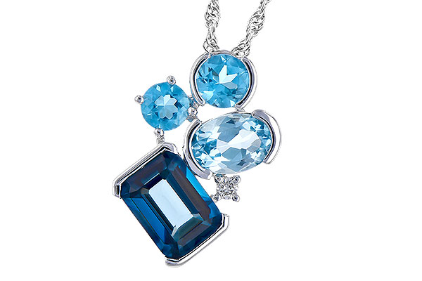 L327-70594: NECK 3.08 BLUE TOPAZ TW 3.11 TGW