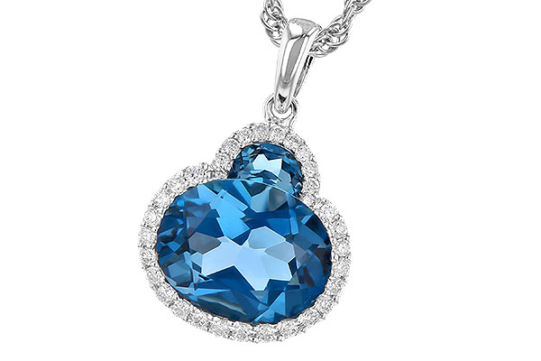 L327-70621: NECK 2.86 LONDON BLUE TOPAZ 3.00 TGW (10X8 OVAL)
