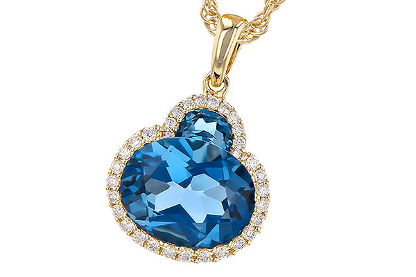 L327-70621: NECK 2.86 LONDON BLUE TOPAZ 3.00 TGW (10X8 OVAL)