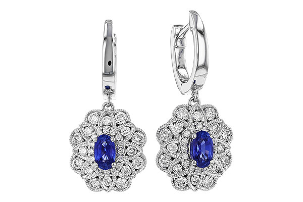 L328-62394: EARR .68 TW SAPPHIRE 1.42 TGW (5x3MM SAPP)