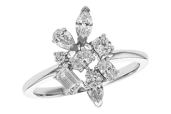 L328-62449: LDS DIA RG .75 TW FANCY CUT DIAMONDS