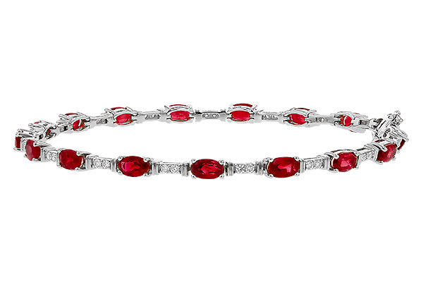 L329-47903: BRACELET 4.65 RUBY 4.97 TGW (7")