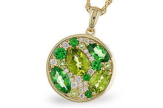 L329-49658: NECK 2.20 TW SEMI-PRECIOUS (TSAV, PER) 2.37 TGW