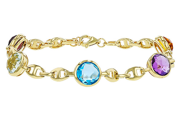 L329-49676: BRACELET 7.09 TW SEMI-PREC (GT,CIT,AMY,G.AMY,BT)