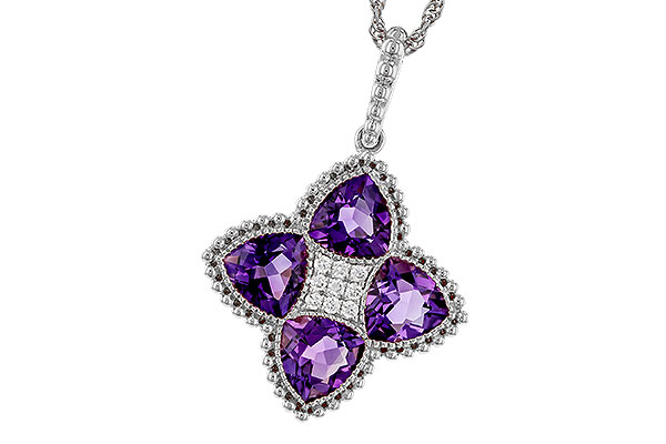 L329-50549: NECKLACE 2.22 AMETHYST 2.28 TGW