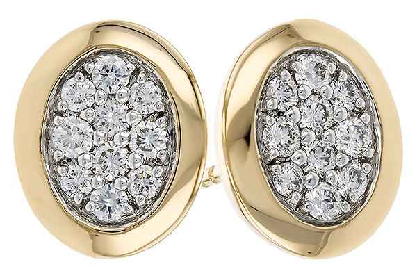 L329-52385: EARRINGS .39 TW