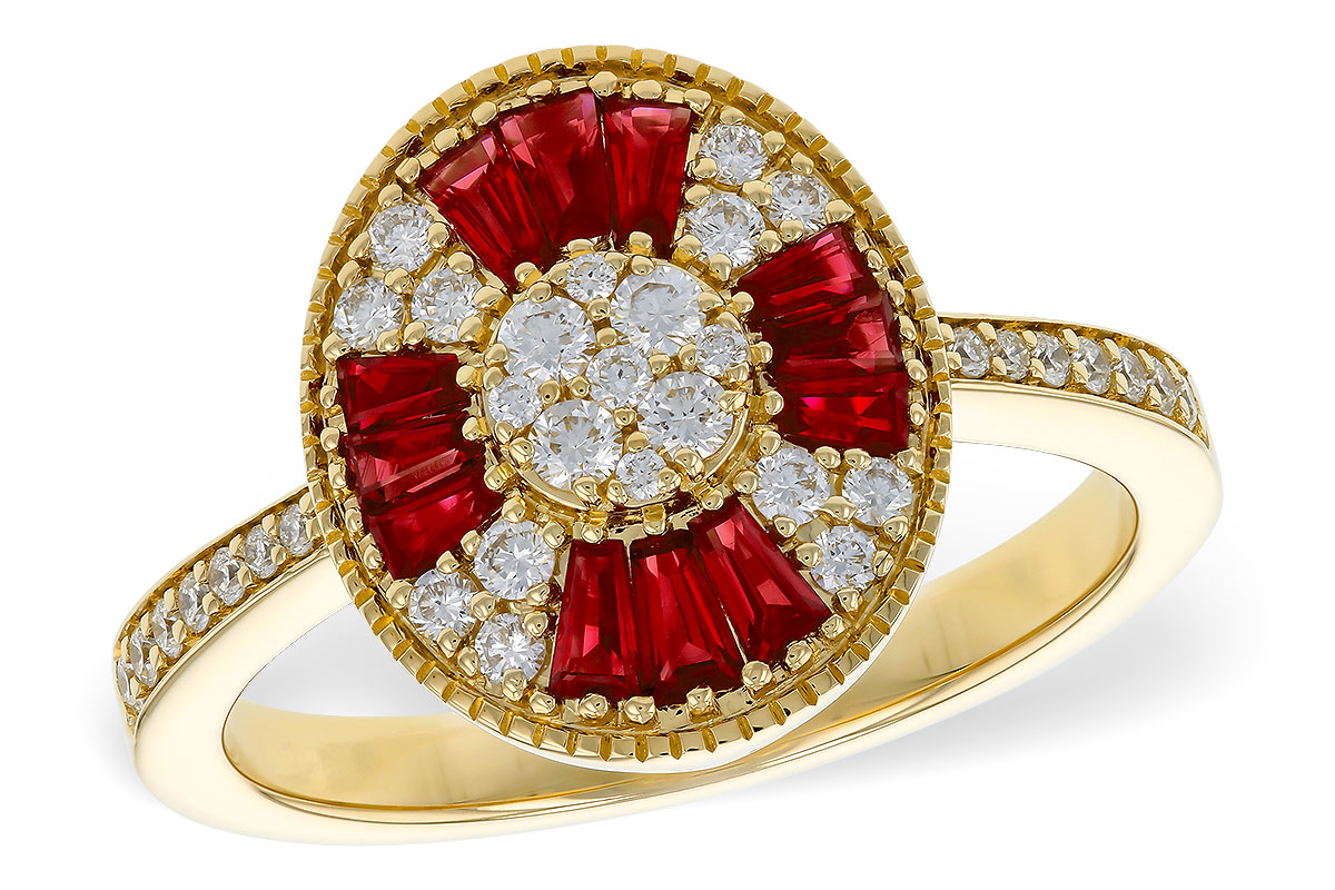 L329-52440: LDS RG .54 TW RUBY .84 TGW