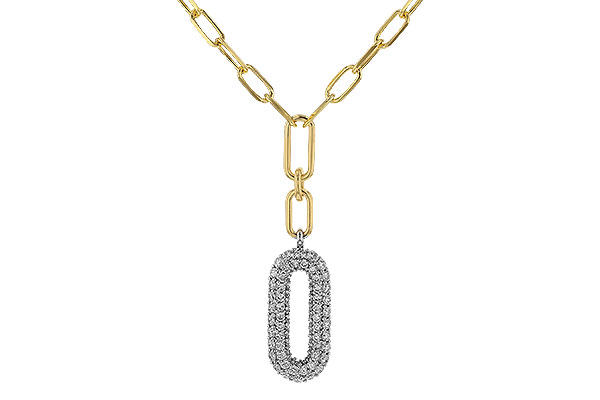 L329-53303: NECKLACE .96 TW (18")