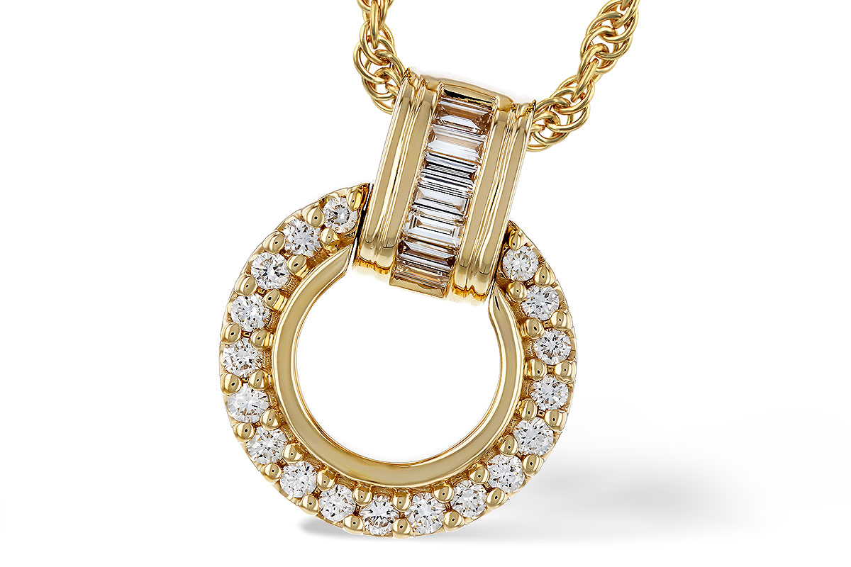 L329-54267: NECKLACE .12 BAG .33 TW