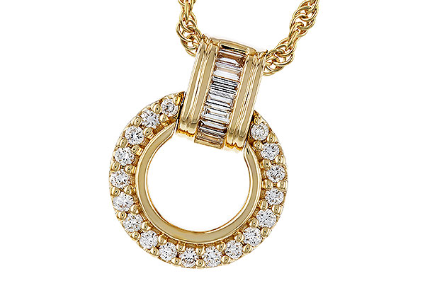 L329-54267: NECKLACE .12 BAG .33 TW
