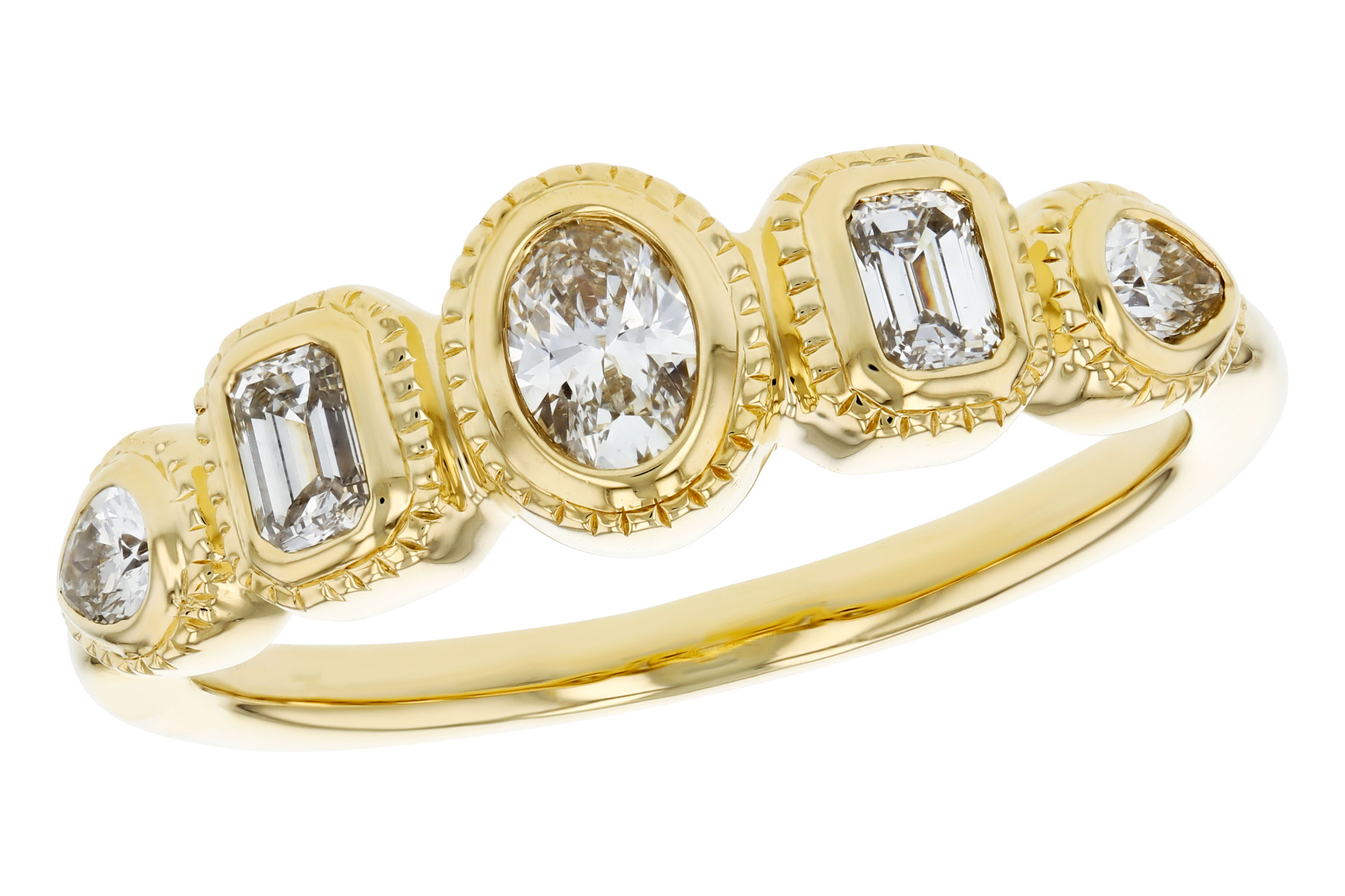 L330-38794: LDS DIA RG .50 TW FANCY CUT DIAMONDS