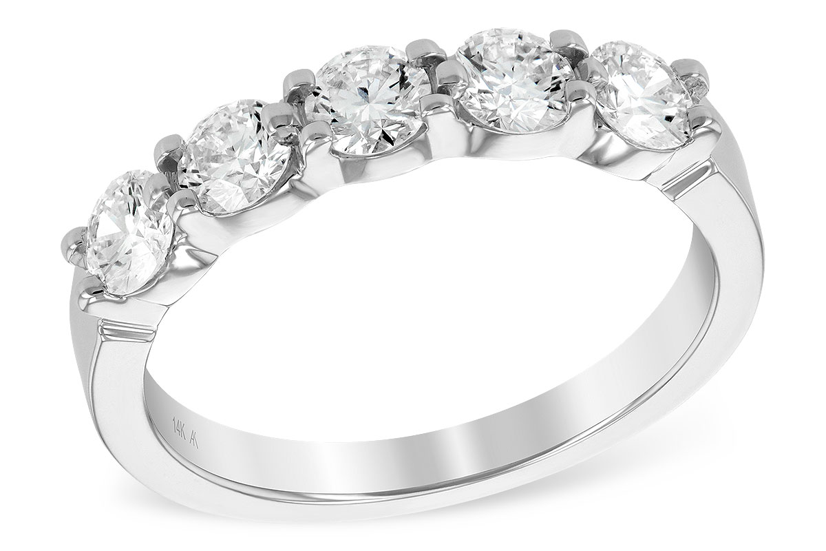 M240-40558: LDS DIA WED RG 1.00 TW (5 STONES)