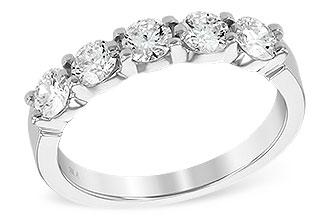 M240-40558: LDS DIA WED RG 1.00 TW (5 STONES)