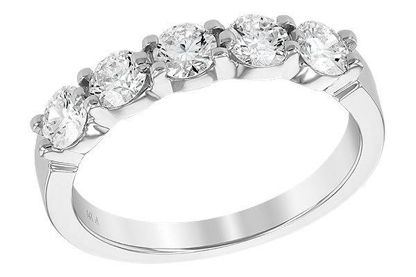 M240-40558: LDS DIA WED RG 1.00 TW (5 STONES)