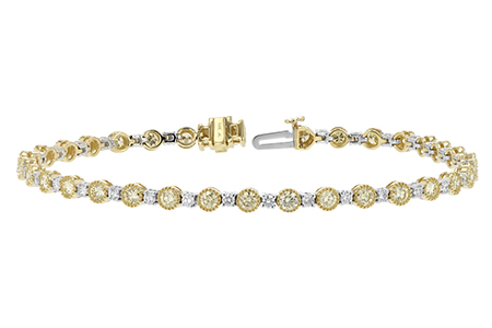 M243-17830: BRACELET 2.22 YELLOW DIA 3.04 TW