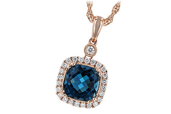 M244-01458: NECK 1.63 LONDON BLUE TOPAZ 1.80 TGW (7MM LBT)