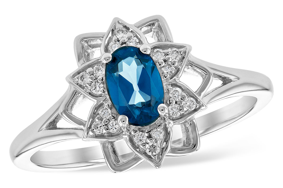 M244-06921: LDS DIA RG .47 BLUE TOPAZ .56 TGW