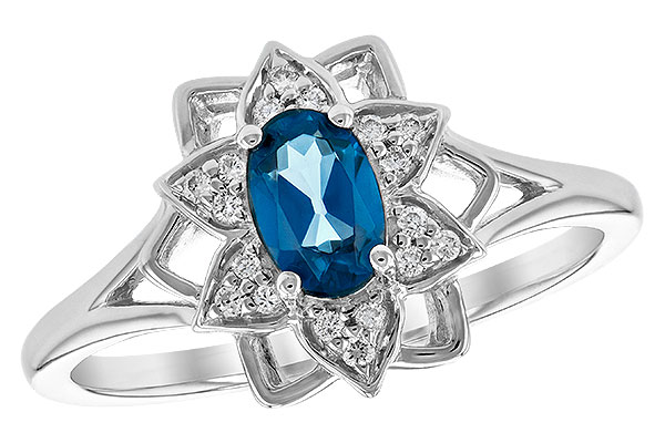 M244-06921: LDS DIA RG .47 BLUE TOPAZ .56 TGW