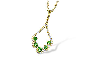 M244-91485: NECK .34 GREEN GARNET .53 TGW
