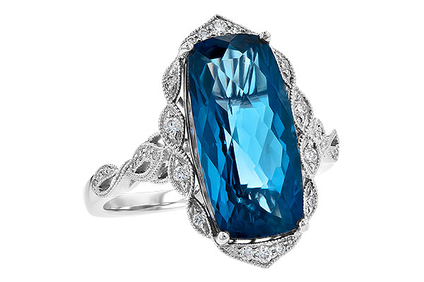 M244-92367: LDS RG 6.75 LONDON BLUE TOPAZ 6.90 TGW